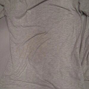 Adult Mens Heather Grey Lightweight Pullover Hoodie Tee Top Shirt Size M